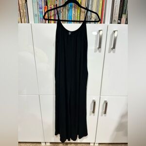 Alexander and David Knit Jumpsuit On-seam pockets Casual Black Beach Easy